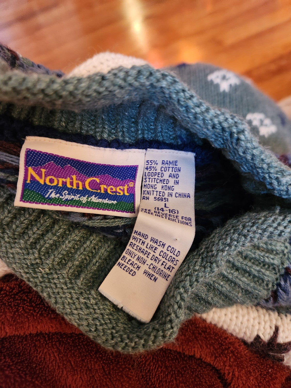 90s Cross Country Skiing Themed Sweater