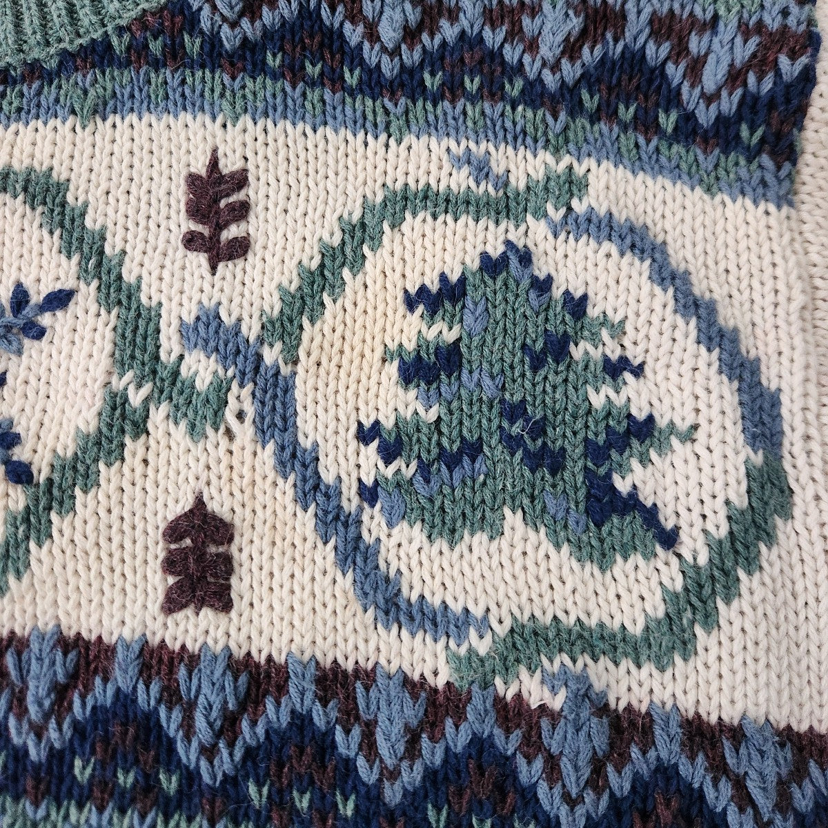 90s Cross Country Skiing Themed Sweater