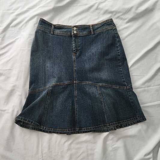 Y2K Denim Tulip Skirt