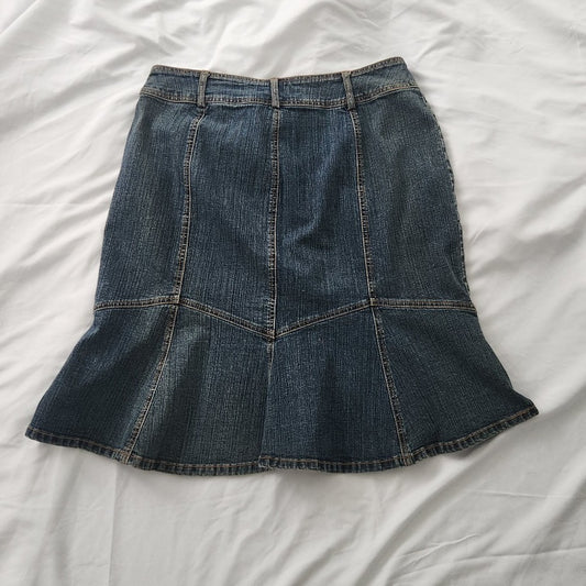 Y2K Denim Tulip Skirt