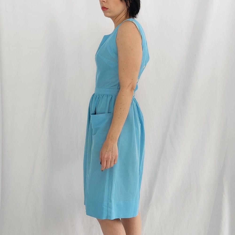60s/70s Blue Waitress Uniform