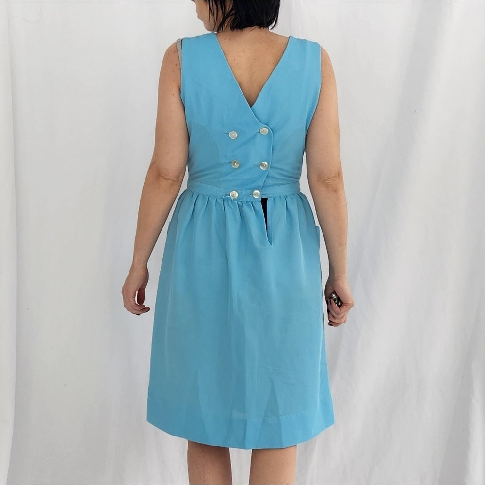 60s/70s Blue Waitress Uniform