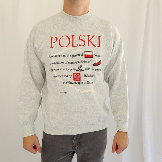 90s Polish Heritage Crew Neck Sweatshirt