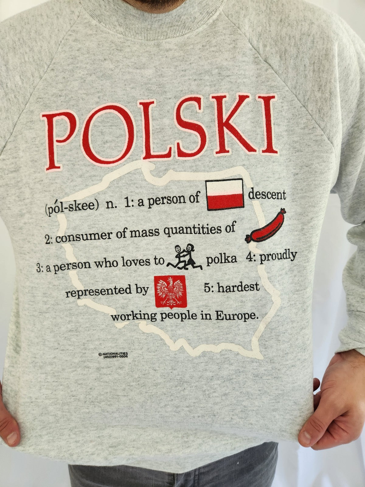 90s Polish Heritage Crew Neck Sweatshirt