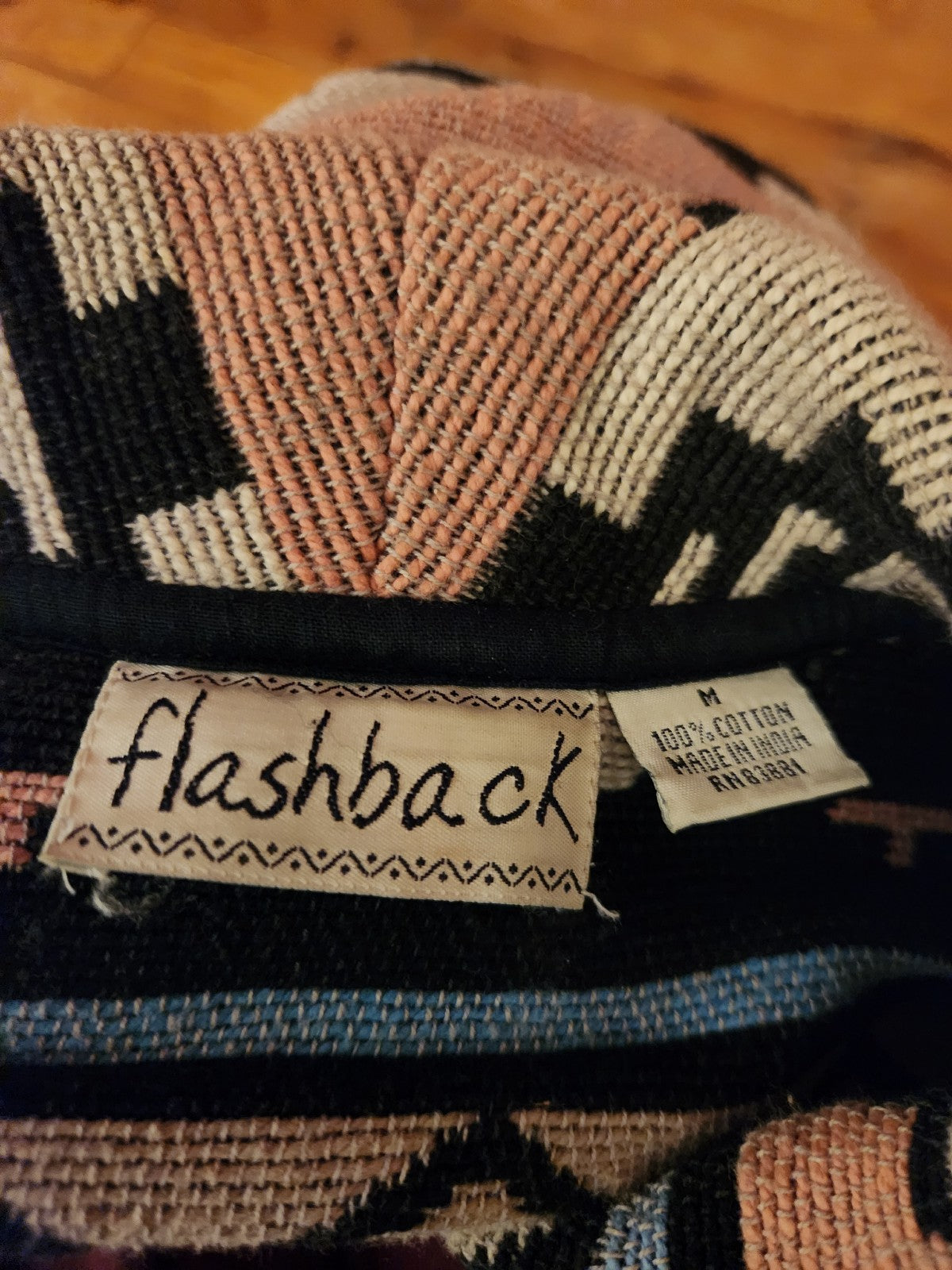 90s/00s 100% Cotton Cropped Southwest Print Jacket