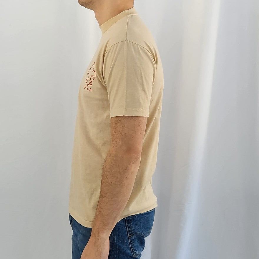 80s/90s Red and Tan BSA Boy Scouts Tee