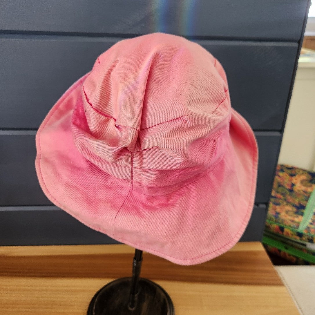 90s Pink Floral Hat with Rose