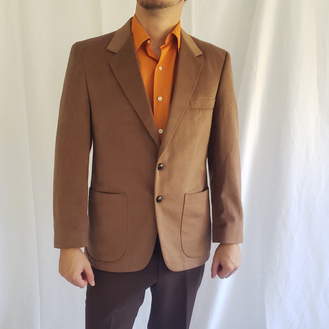 70s Tan Ultrasuede Blazer