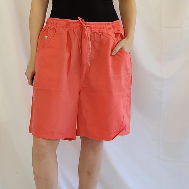 90s Pink Cotton Pull On Shorts
