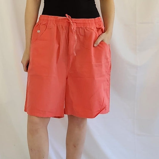 90s Pink Cotton Pull On Shorts