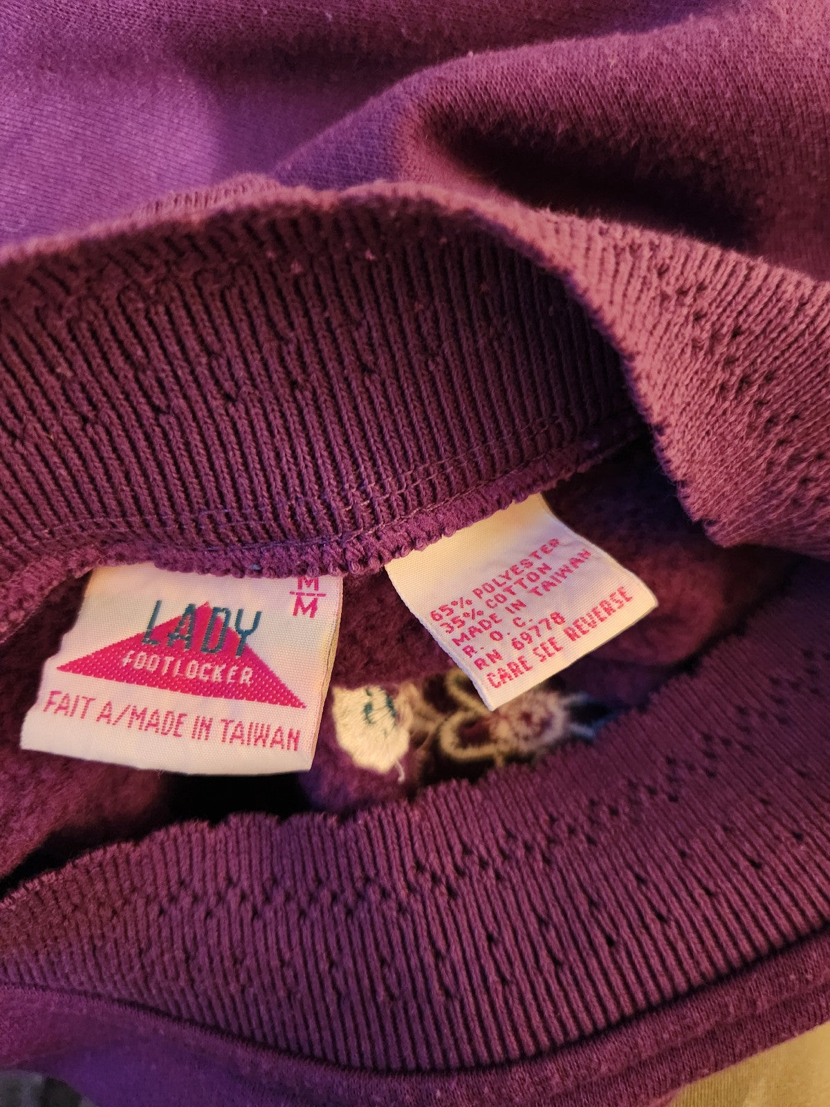 90s Purple Lady Foot Locker Sweatsuit