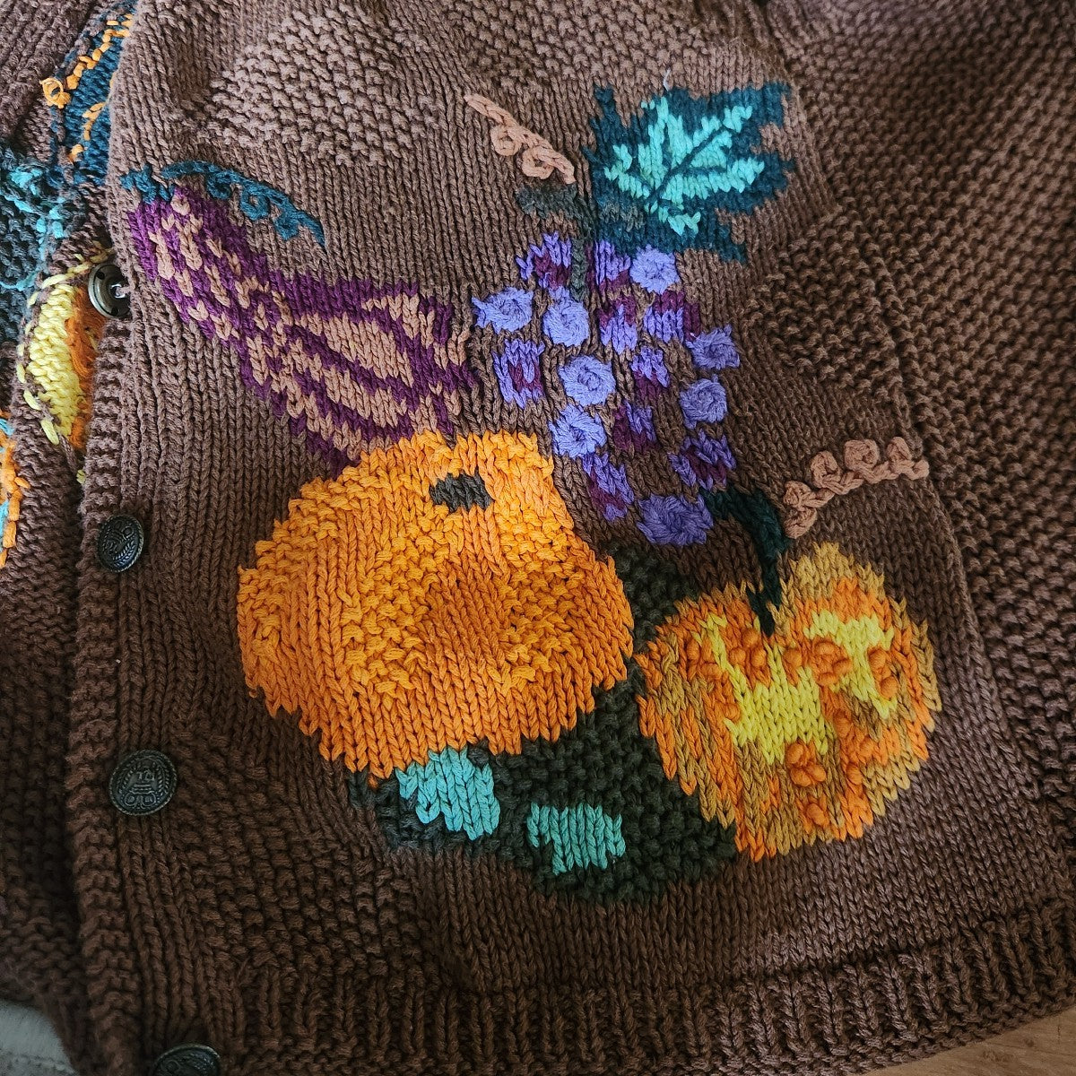 90s/00s Fall Pumpkin Sweater Vest