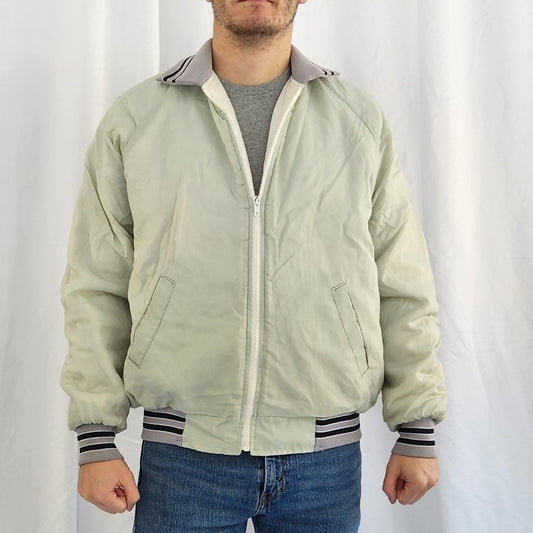 80s Gray and Black Lightweight Jacket