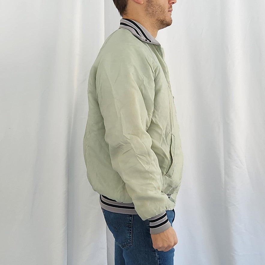 80s Gray and Black Lightweight Jacket