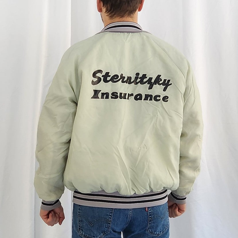 80s Gray and Black Lightweight Jacket