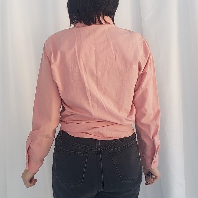 90s Wrangler Pink Button Down Shirt
