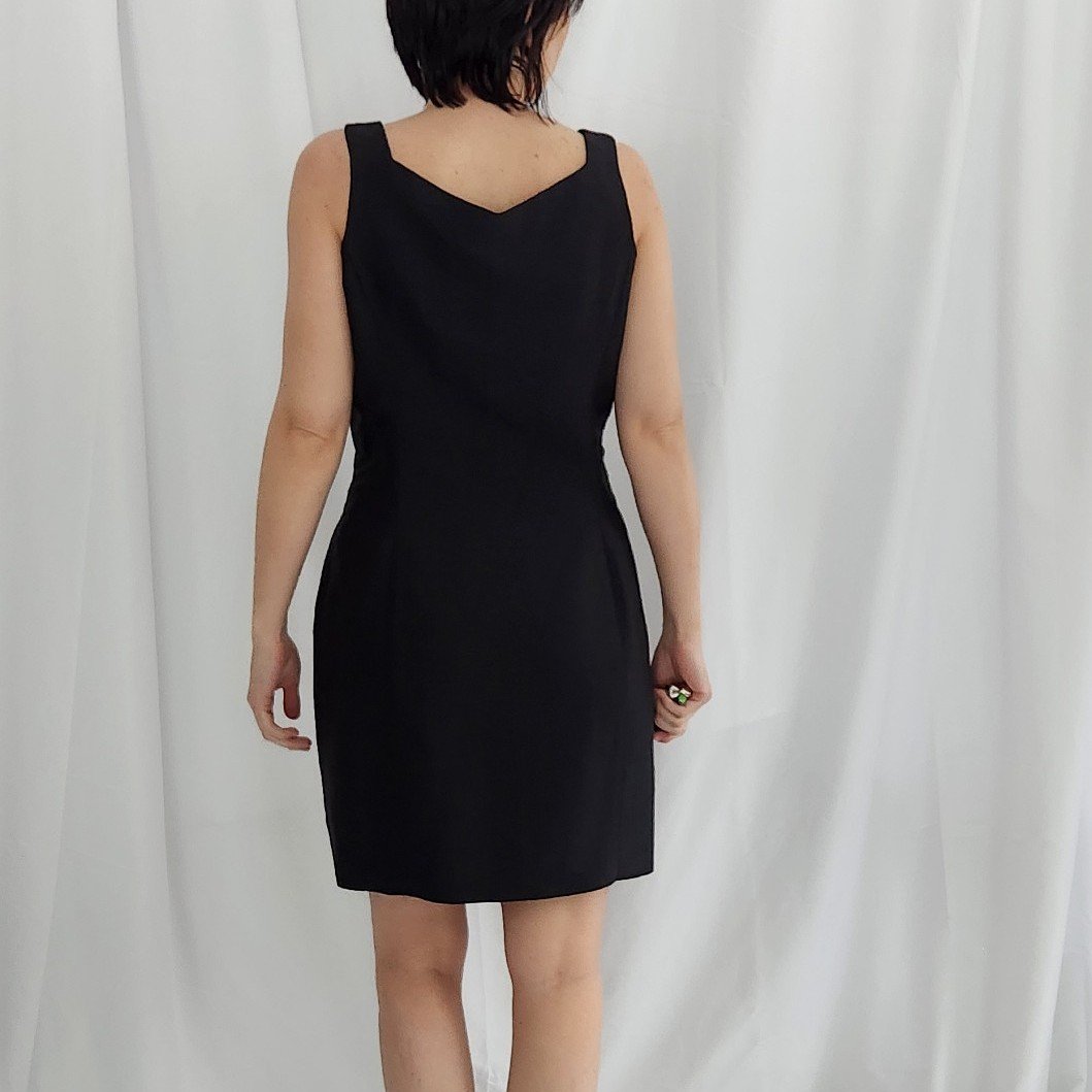 bebe little black dress The Mini XS / Tumble Dry Low Y2K Bebe Little Black Dress