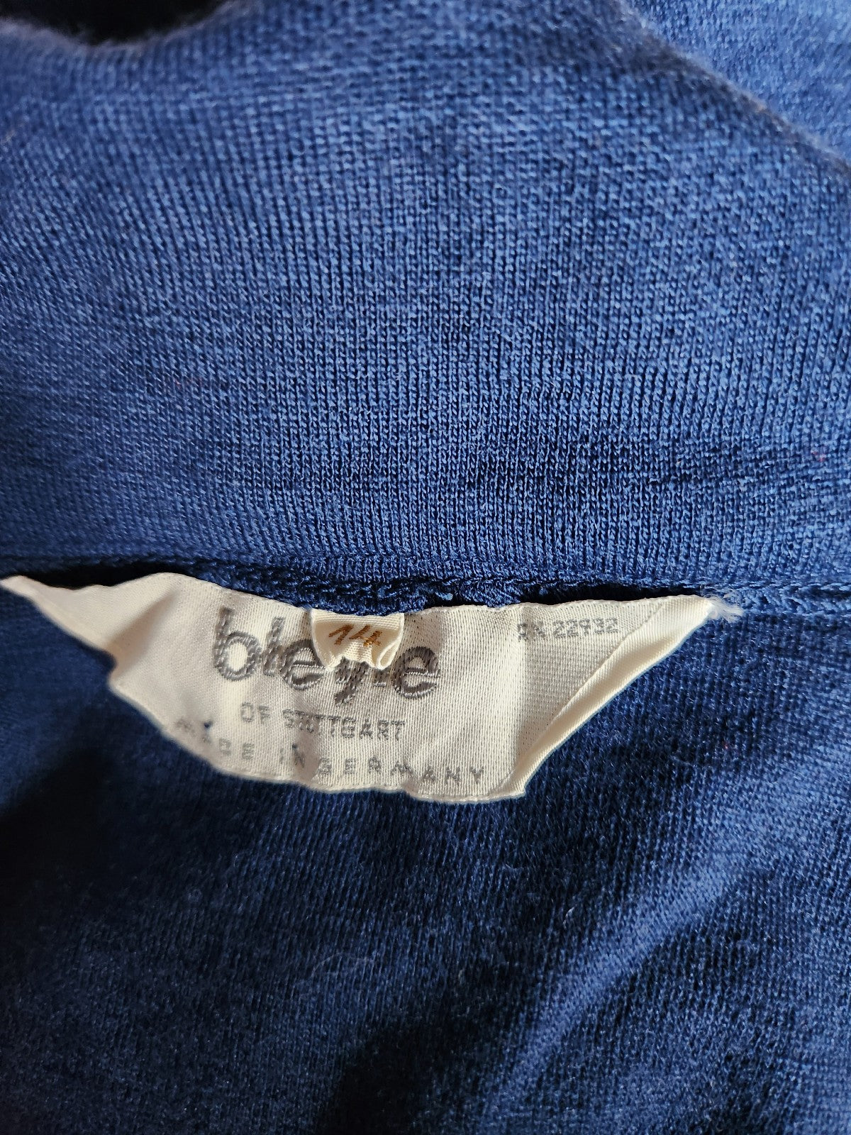 80s Blue Wool Skirt and Jacket Set