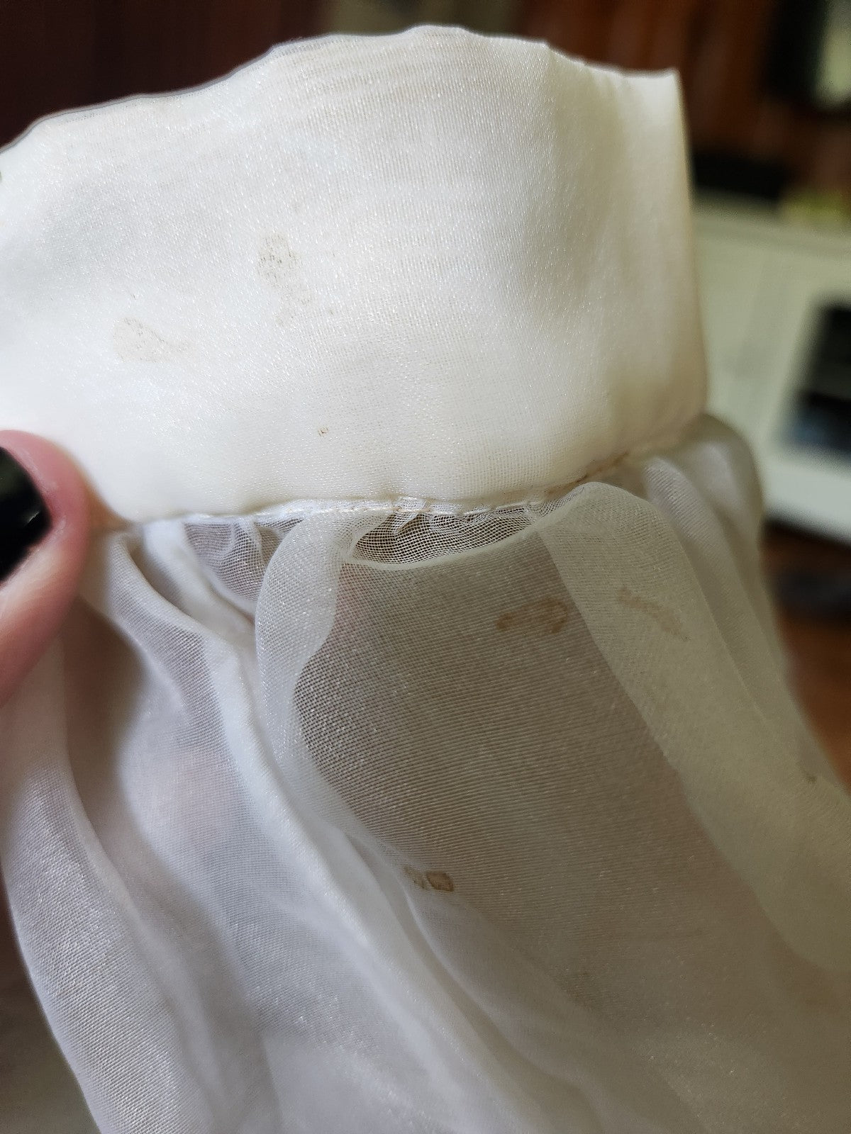 90s Black and White Frilly Dress