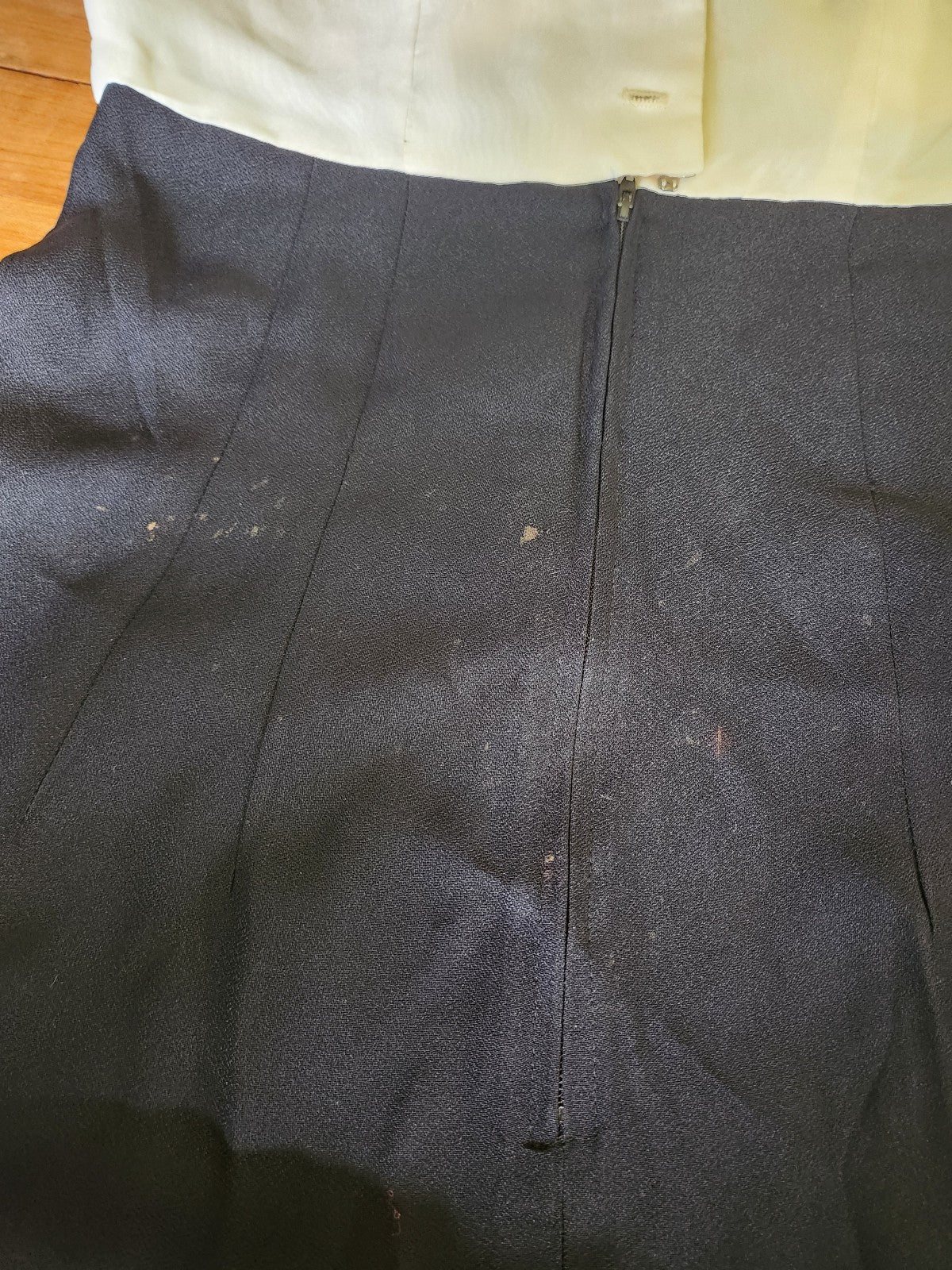 90s Black and White Frilly Dress