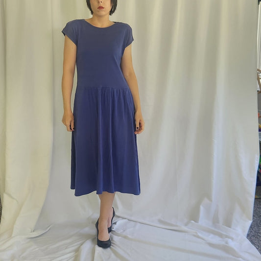 90s Purple Cotton Dress