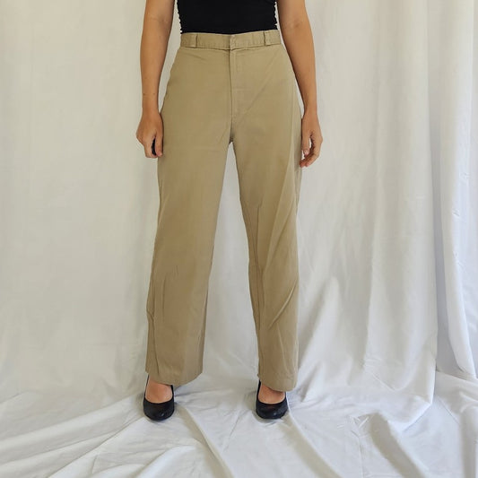 80s Pleated Khaki Trousers