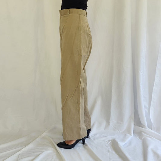 80s Pleated Khaki Trousers