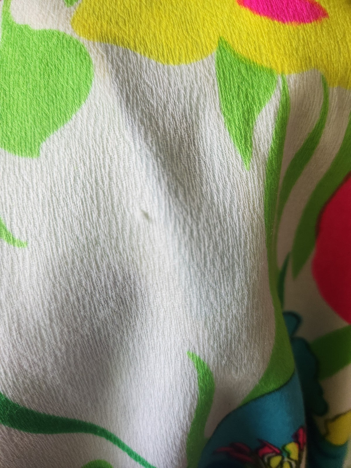 60s/70s Hand Made Flower Power Maxi Skirt