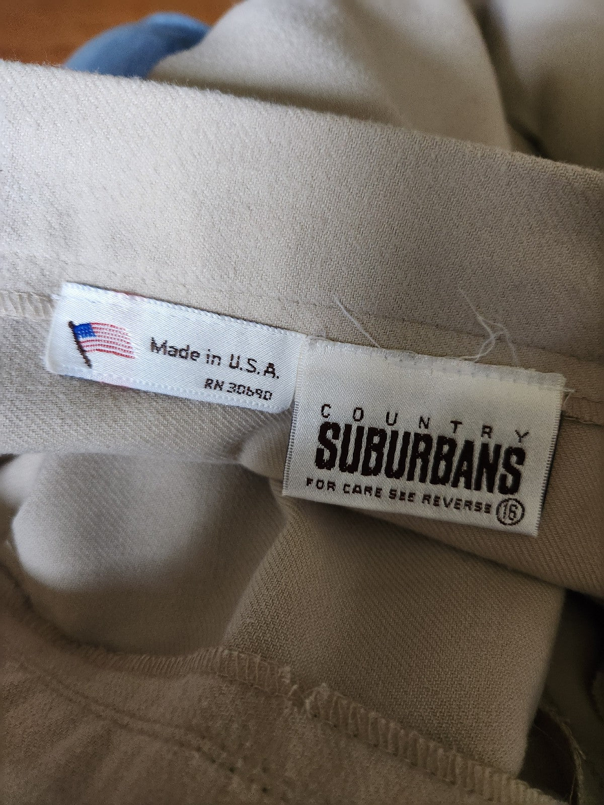 80s Tan Pleated Skirt