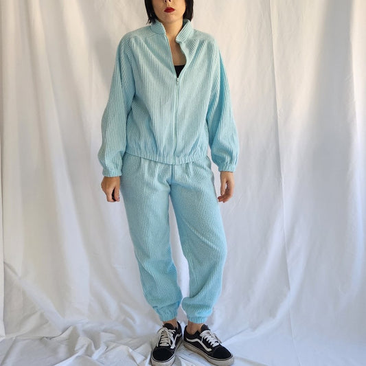 80s Blue Terrycloth Sweatsuit