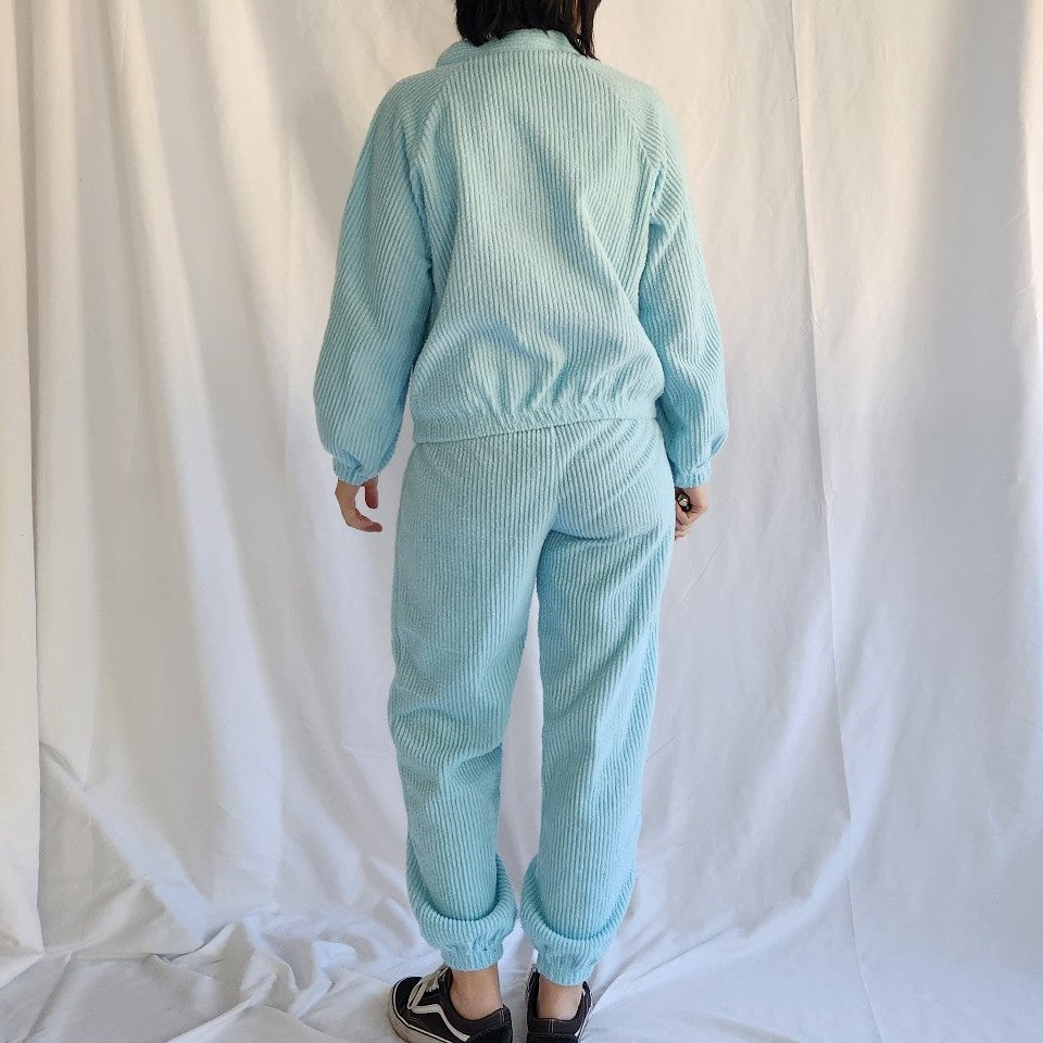 80s Blue Terrycloth Sweatsuit
