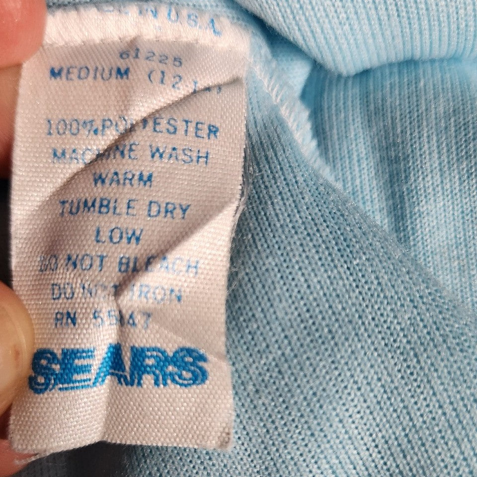 80s Blue Terrycloth Sweatsuit