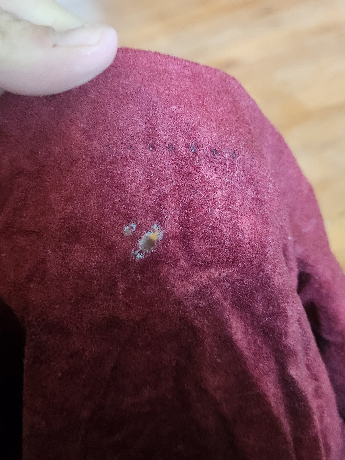 70s Burgundy Midi Skirt