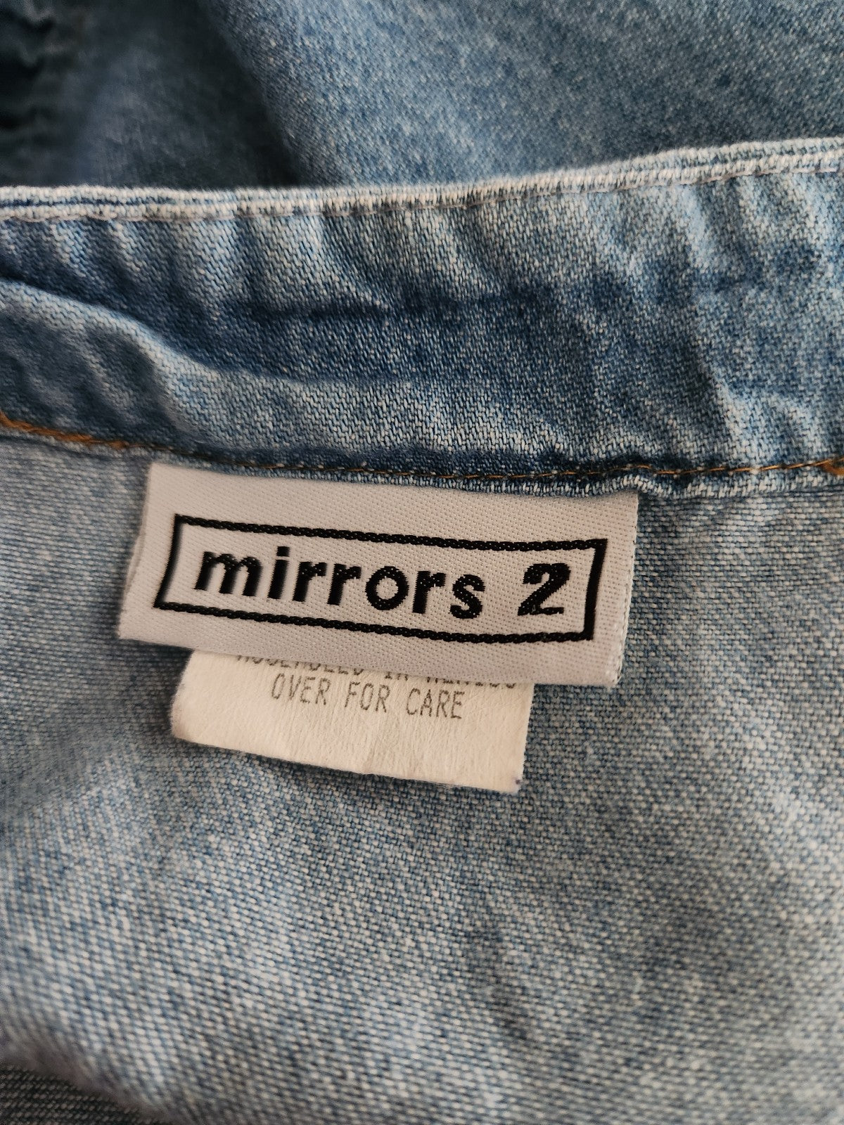 90s Denim Button Down Midi Dress