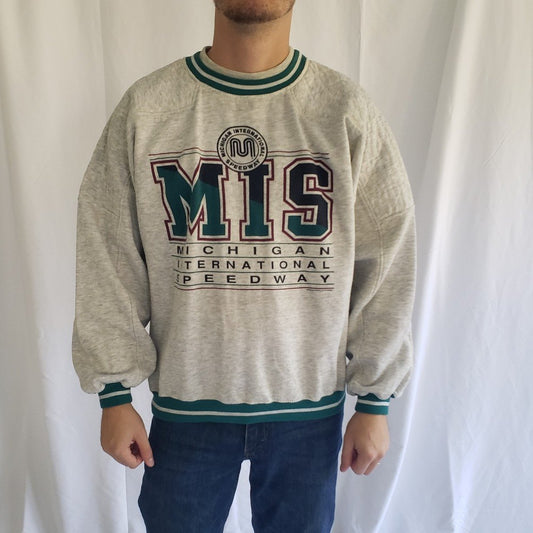 90s Michigan International Speedway Crew Neck Sweatshirt