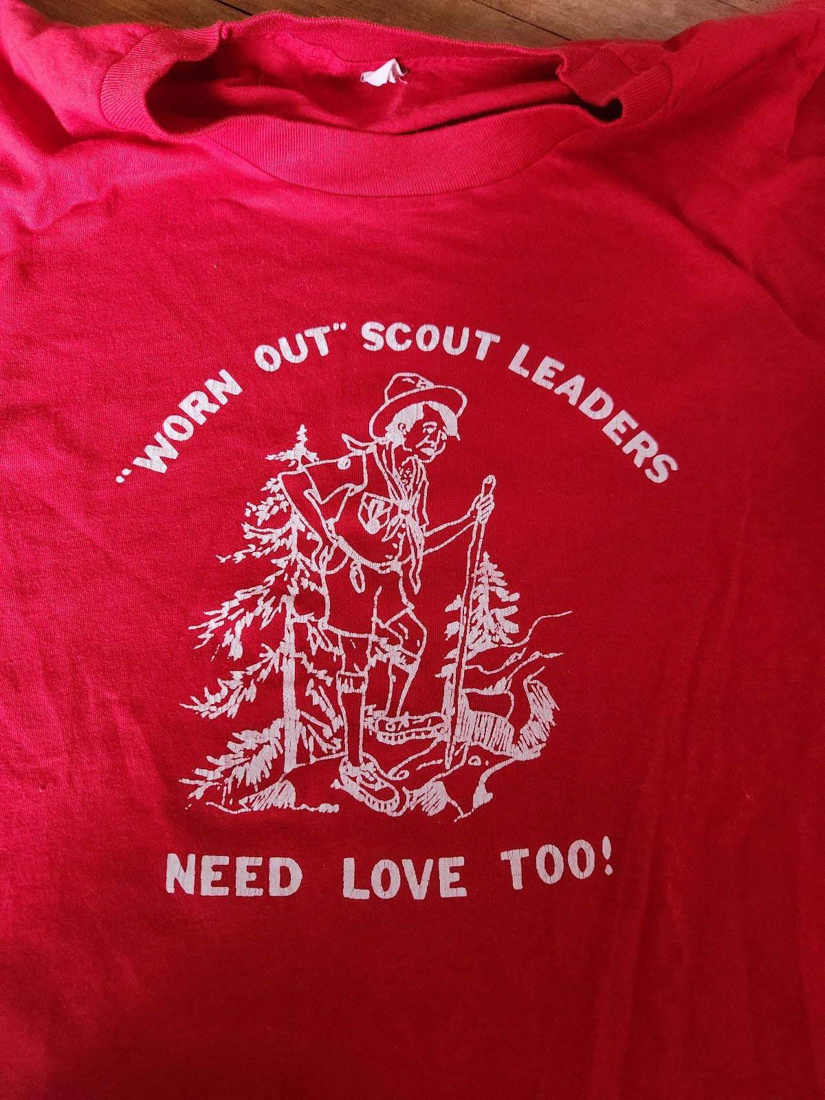 80s/90s Red Boy Scout Leader Comedy Tee