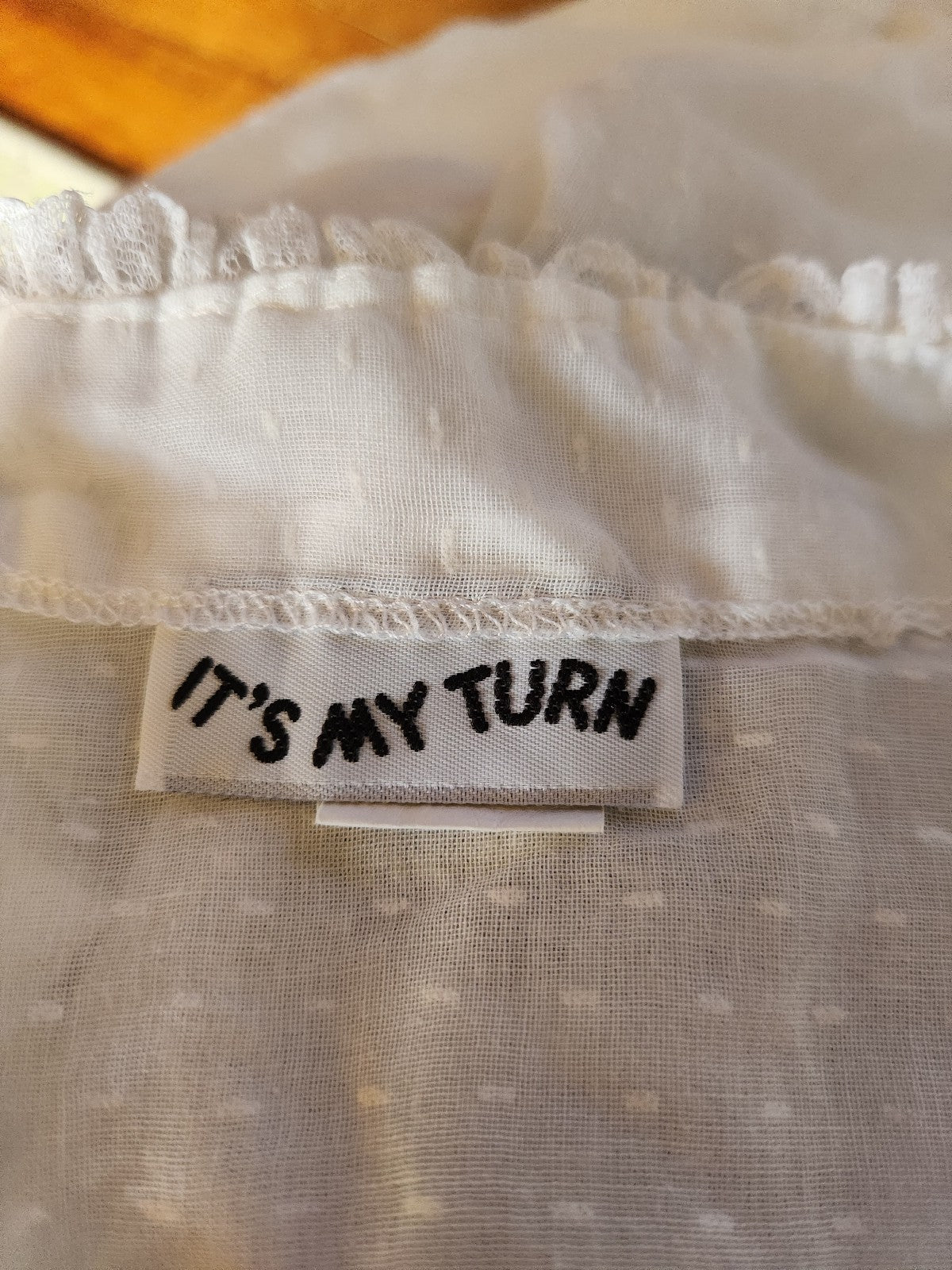 70s Sheer White High Neck Dress