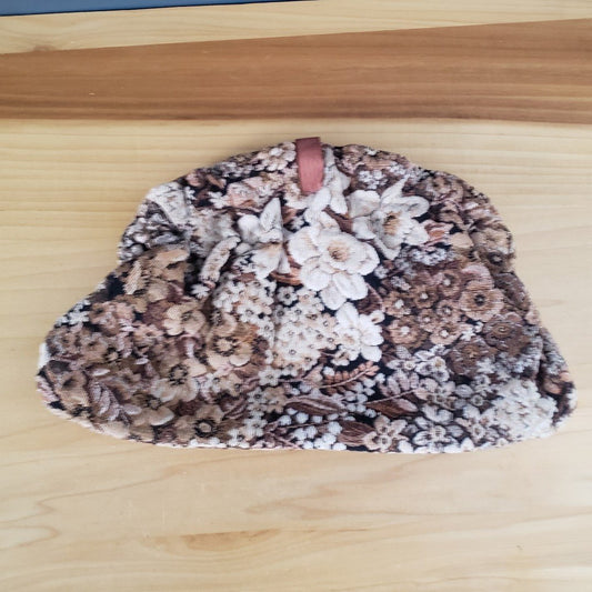 90s Tan Tapestry Clutch Purse