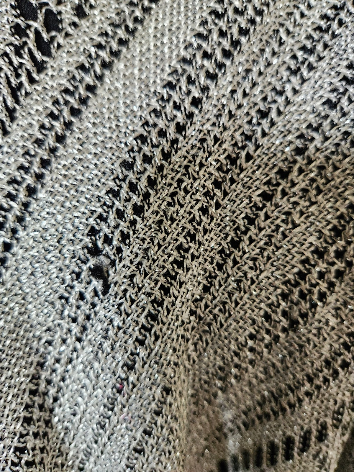 90s Silver Lurex Dress