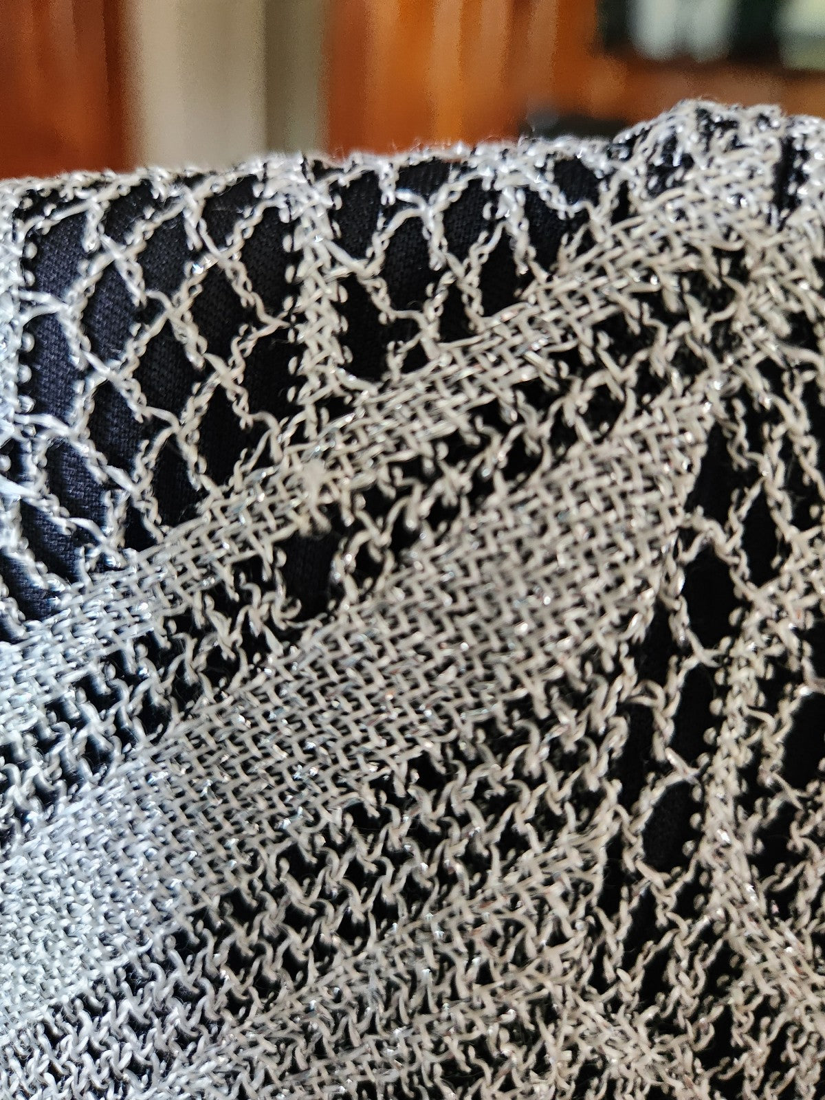 90s Silver Lurex Dress
