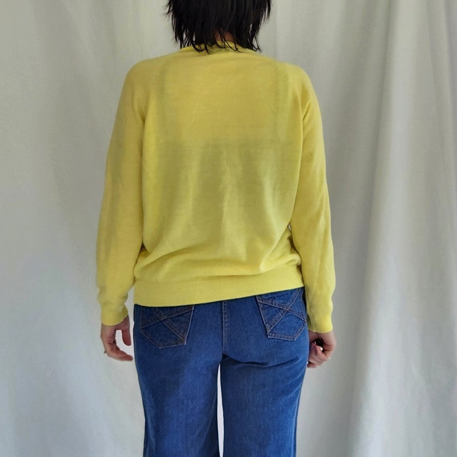60s/70s Yellow Cardigan