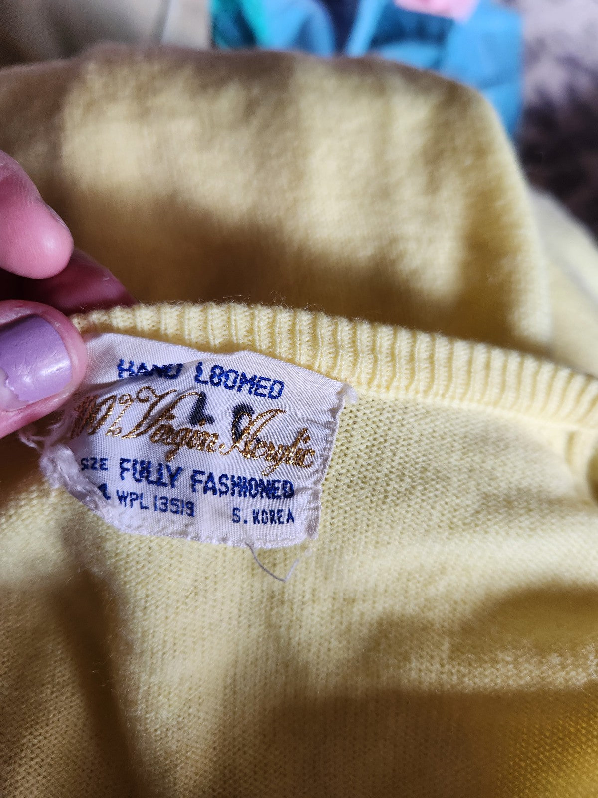 60s/70s Yellow Cardigan