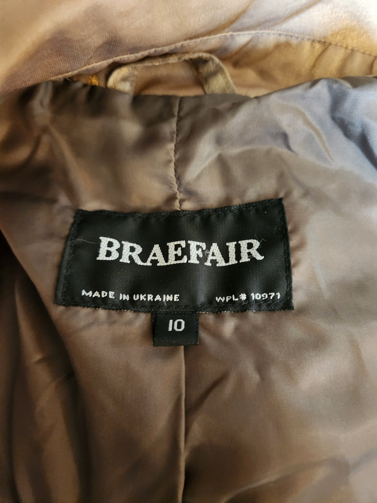 80s/90s Tan and Gold Trench Coat