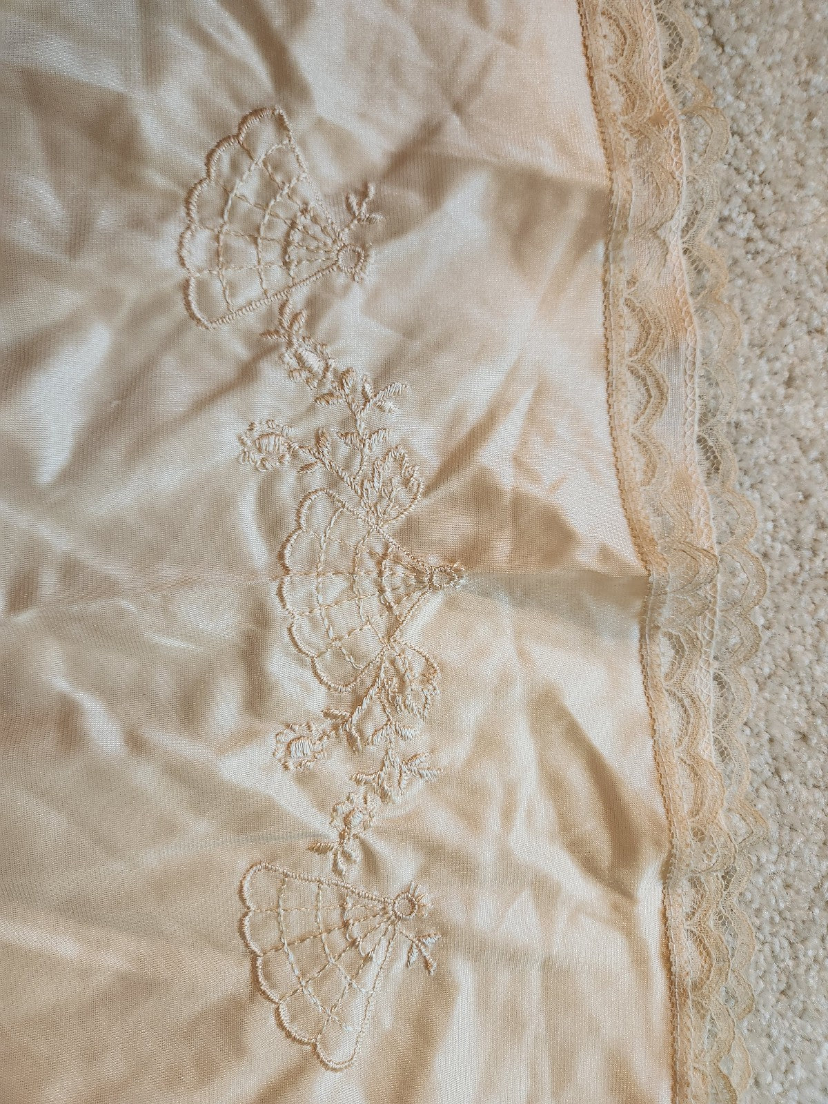 70s Nude Knee Length Slip