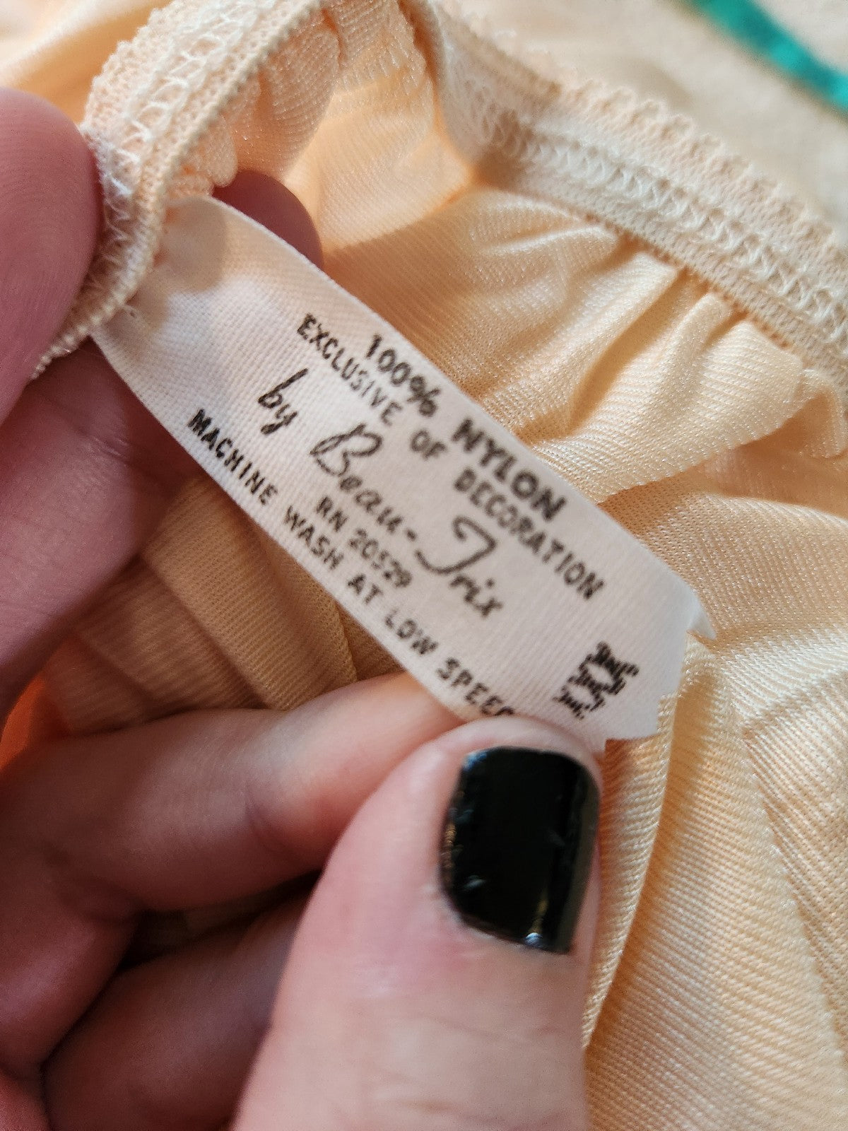 70s Nude Knee Length Slip