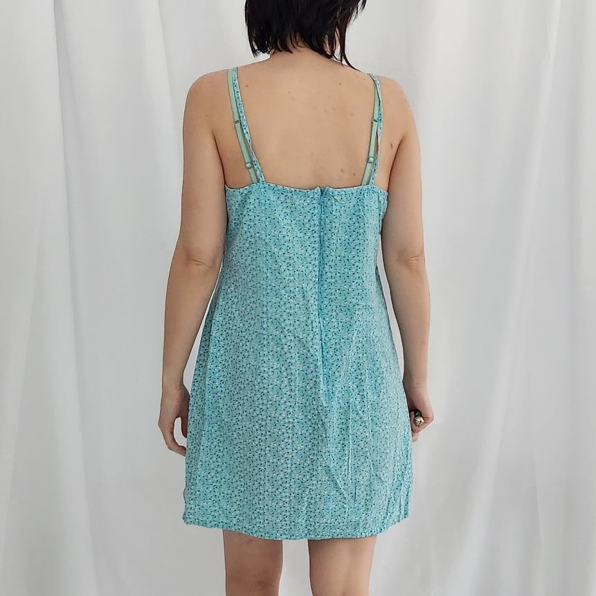 Y2K Blue Cotton Sundress