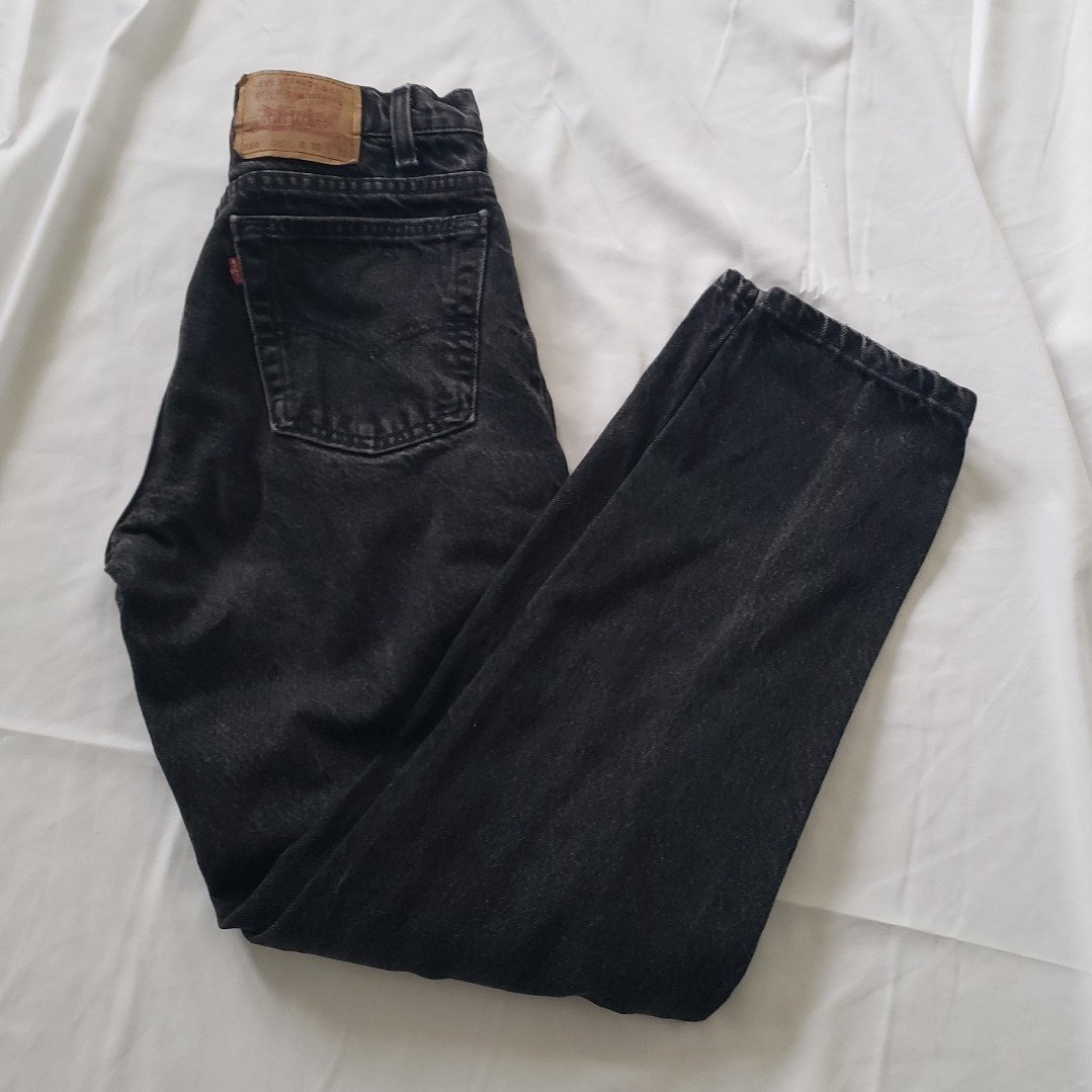 90s Levi's 550 Black Jeans