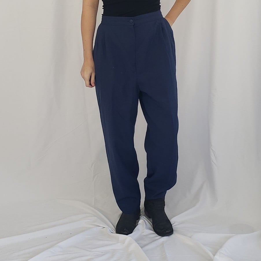 80s/90s Blue Pants and Jacket Set