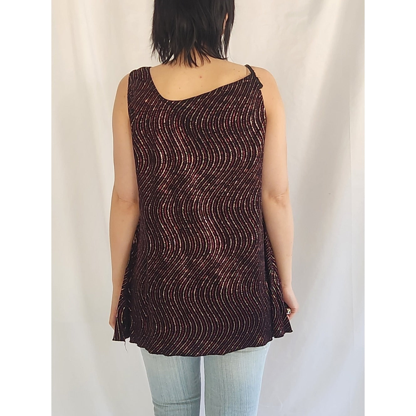 Y2K Style Glitter Party Top