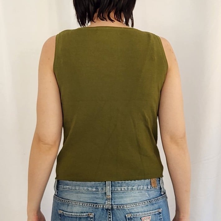 Y2K Does Boho Green Sleeveless Top